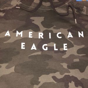 camo green american eagle hoodie